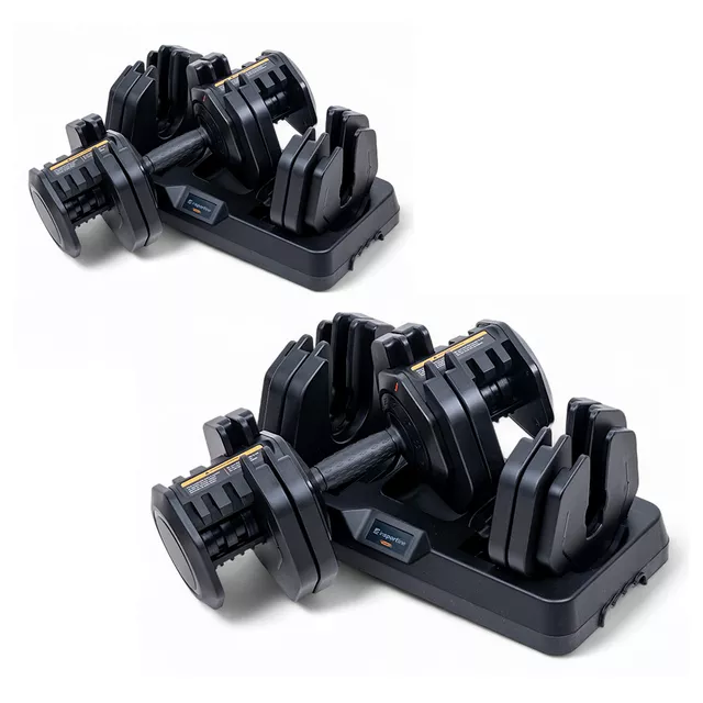 Set von inSPORTline DuraBell® einstellbaren Einhandhanteln 2x 5-41 kg
