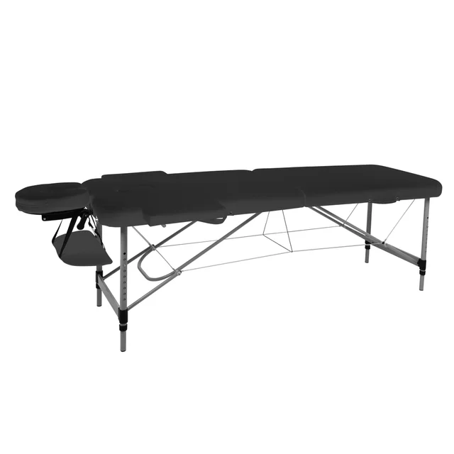 Massageliege inSPORTline Morrani 186x60x62,5-85,5 cm 2-teilig Aluminium - schwarz