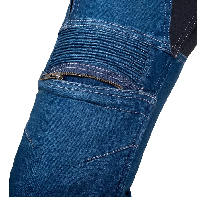 Damen-Moto-Jeans W-TEC Biterilla Eva Lady - blau