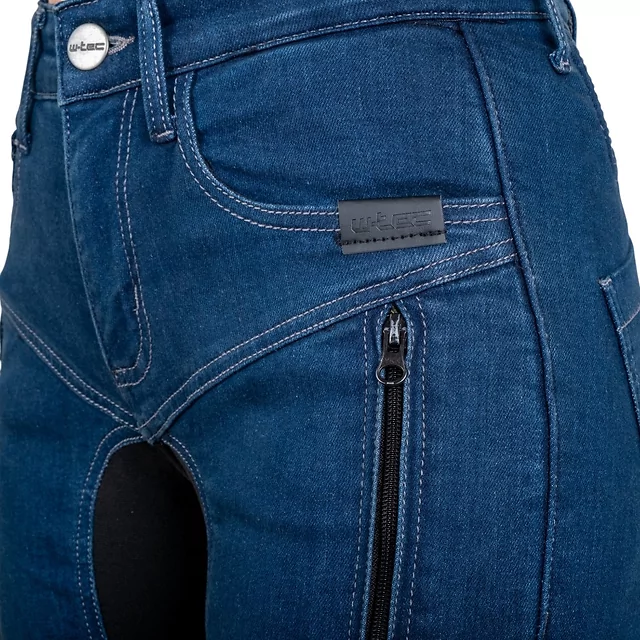 Damen-Moto-Jeans W-TEC Biterilla Eva Lady - blau