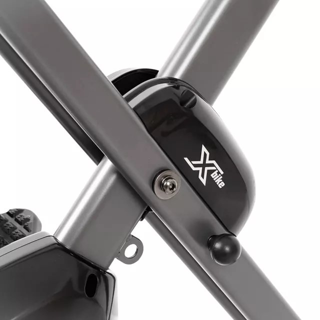 inSPORTline Xbike zusammenlegbares stationäres Fahrrad - rot-grau