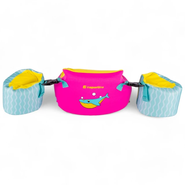 Kinder Schwimmtop mit Ärmeln 2in1 inSPORTline Banarito - rosa