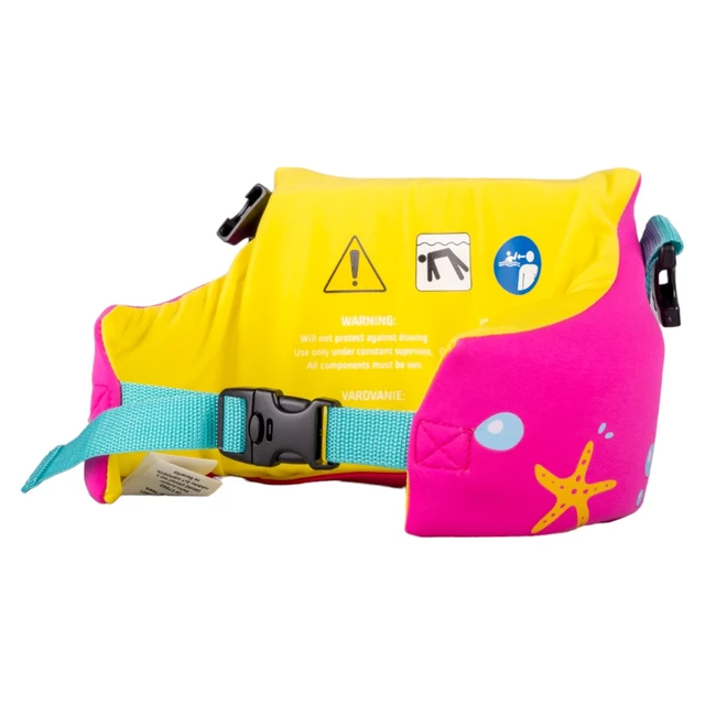 Kinder Schwimmtop mit Ärmeln 2in1 inSPORTline Banarito - rosa