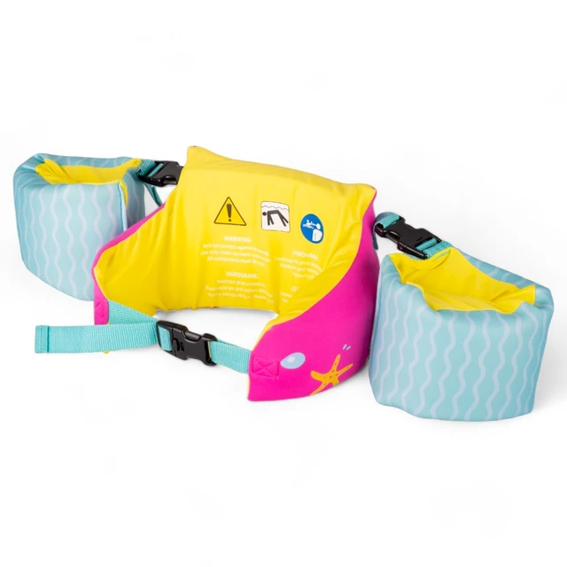 Kinder Schwimmtop mit Ärmeln 2in1 inSPORTline Banarito - rosa