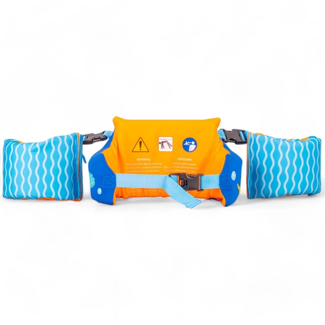 Kinder Schwimmtop mit Ärmeln 2in1 inSPORTline Banarito - rosa