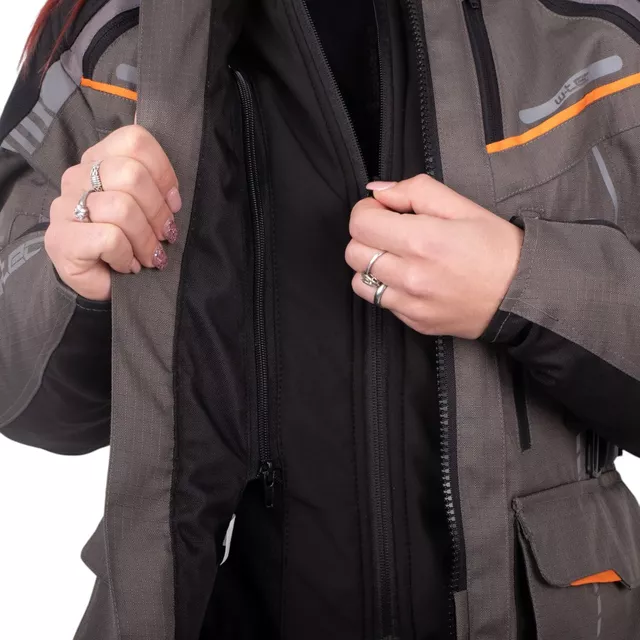 W-TEC Smackton Lady Damen Touring Moto Jacke - schwarz-grün