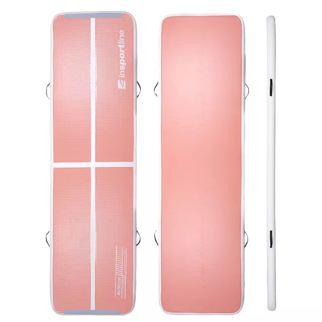 Airtrack inSPORTline Airstunt 500x100x10 cm korallenrosa