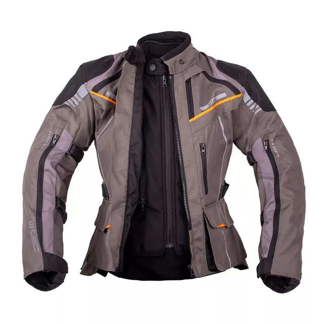 W-TEC Smackton Lady Damen Touring Moto Jacke - schwarz-grün