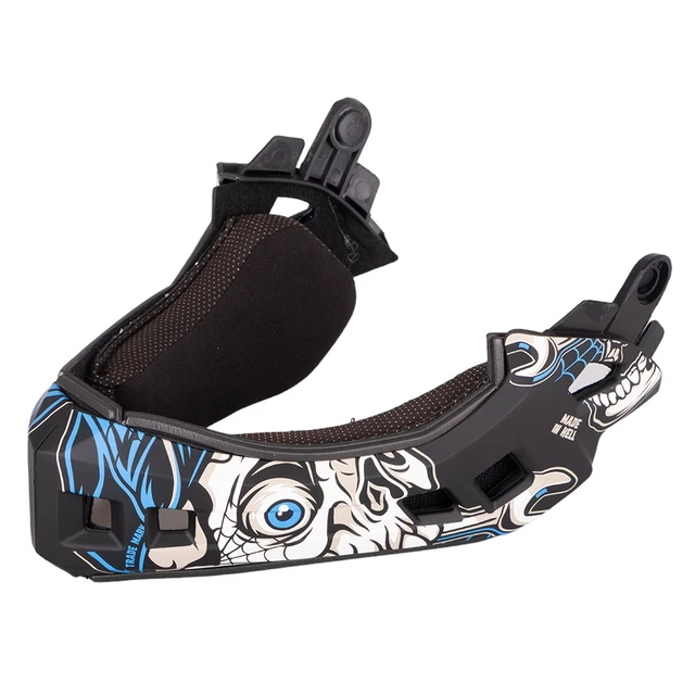 W-TEC Delgada Kinder-Downhill-Helm - Golden Stars