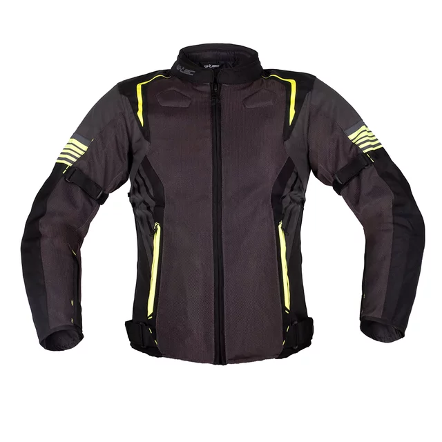 W-TEC Pelyes Sommer-Moto-Jacke - šedá-fluo