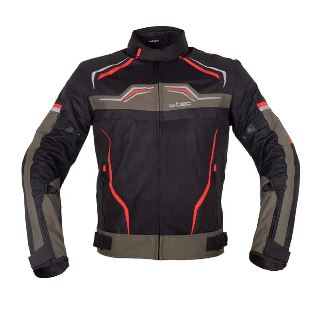 W-TEC Rovin Sommer-Motojacke - černo-zeleno-červená - černo-zeleno-červená