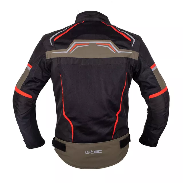 W-TEC Rovin Sommer-Motojacke - černo-zeleno-červená