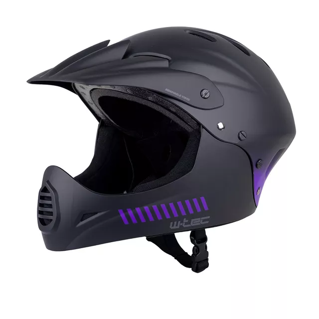 W-TEC Campanero Noir Violet Downhill-Helm