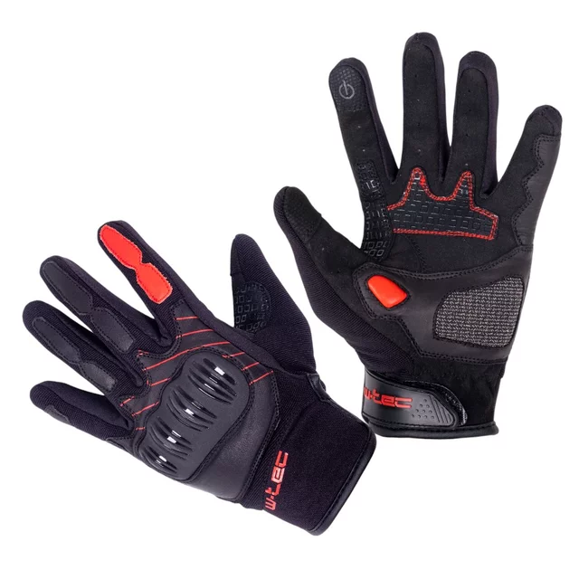 W-TEC Valelungo Motorradhandschuhe - schwarz-rot - schwarz-rot