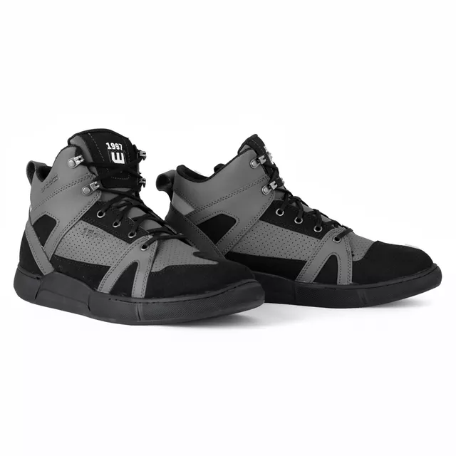 W-TEC Milwook Motorradstiefel - grau-schwarz - grau-schwarz
