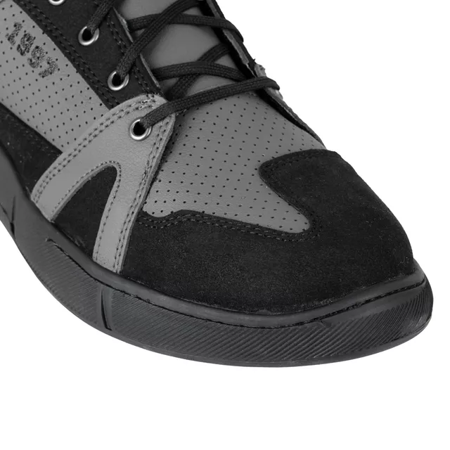 W-TEC Milwook Motorradstiefel - grau-schwarz