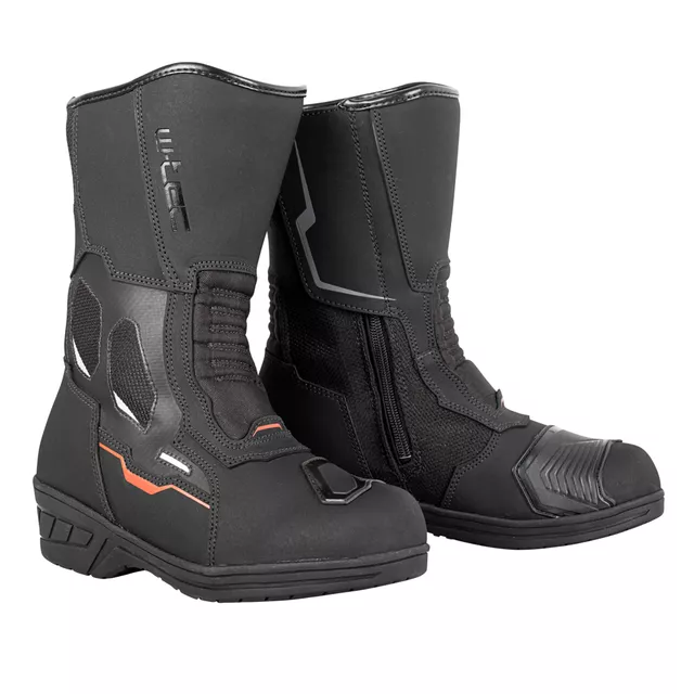 W-TEC Moanna Damen-Moto-Stiefel - černo-červená - černo-červená