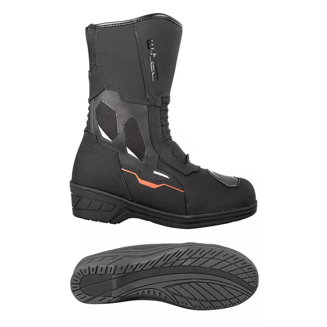 W-TEC Moanna Damen-Moto-Stiefel - černo-červená