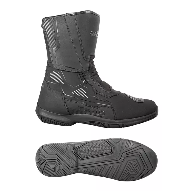 W-TEC Tixten-Motorradstiefel - schwarz