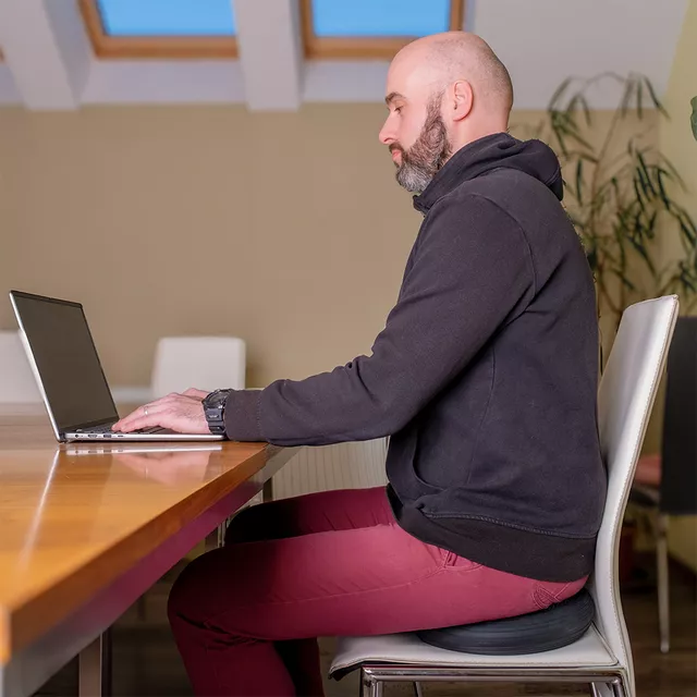 inSPORTline Bumy Sitpad Balancekissen - schwarz