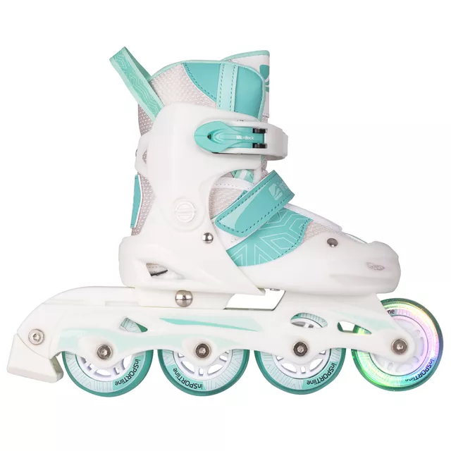 Kinderrollschuhe inSPORTline Tealero mit LED-Vorderrädern