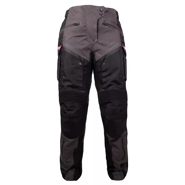 W-TEC Barbata Damen-Motorradhose - Schwarz-Grau-Rosa