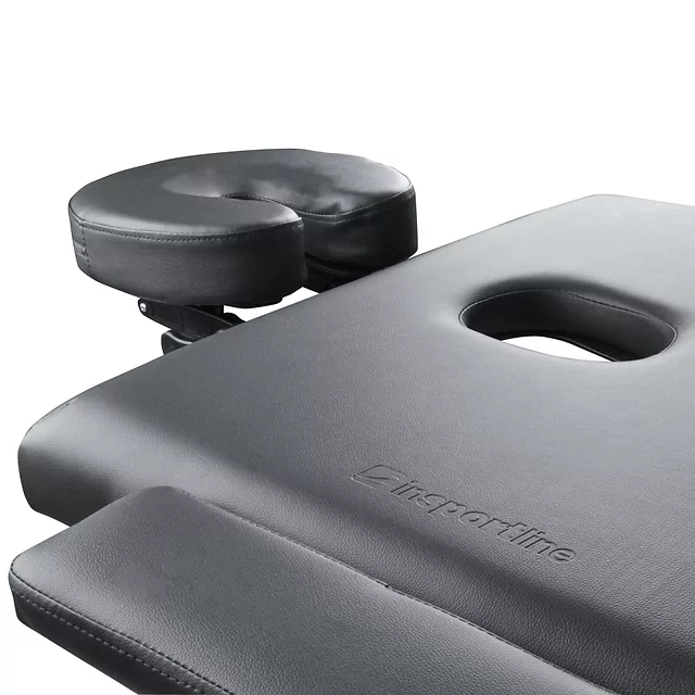 Massageliege inSPORTline Orashi 186x60x62,5-85,5 cm 2-teilig aus Holz - schwarz