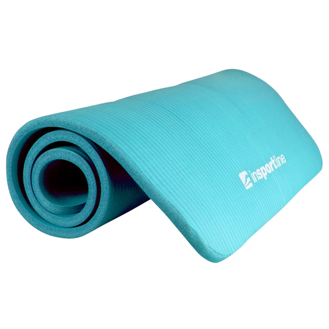 inSPORTline Fity Trainingsmatte 140 x 61 cm - gelbgrün - blau
