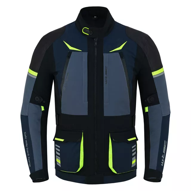 W-TEC Modock Motorradjacke - schwarz-blau