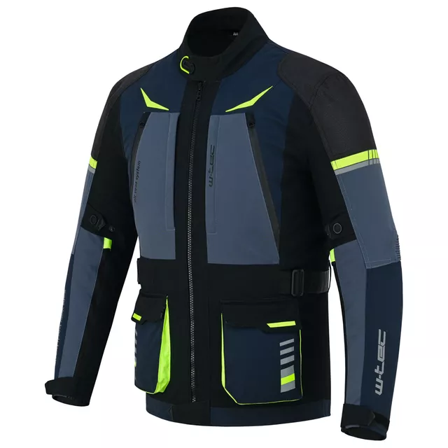 W-TEC Modock Motorradjacke - schwarz-blau