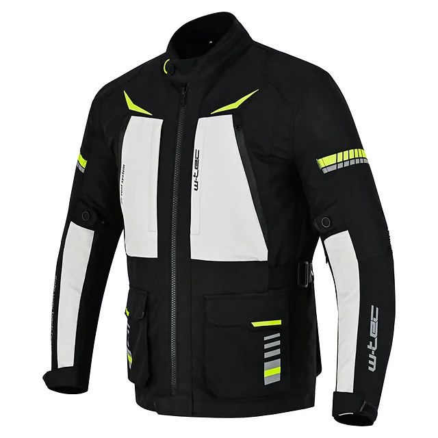 W-TEC Warao Motorradjacke - schwarz-fluo
