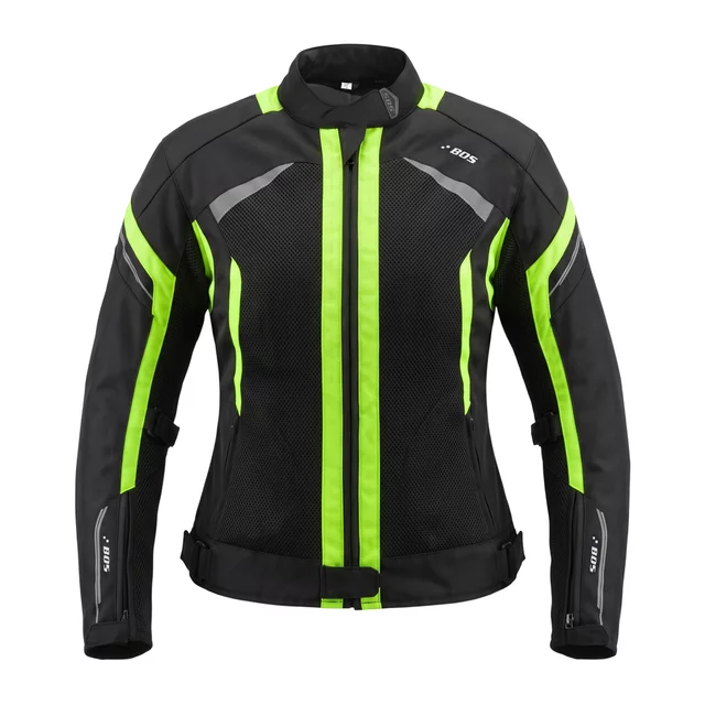 Damen Sommer Textil-Motojacke BOS Aylin - neon