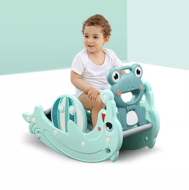 Kinderrutsche und Schaukel 3in1 inSPORTline Frofino - orange