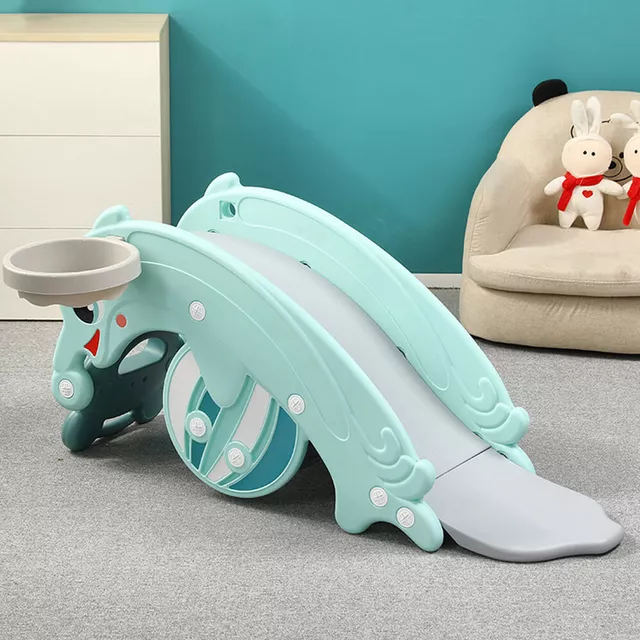 Kinderrutsche und Schaukel 3in1 inSPORTline Frofino - orange