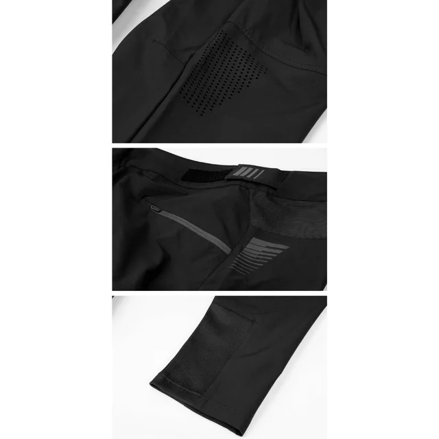 Lockere Herren-Radhose Etape Enduro - schwarz