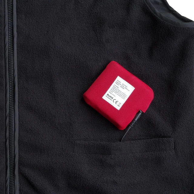 Glovii GV1 Beheizte Fleece-Weste - schwarz