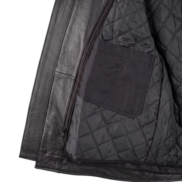 W-TEC Murayo II Leder-Motorradjacke - schwarz