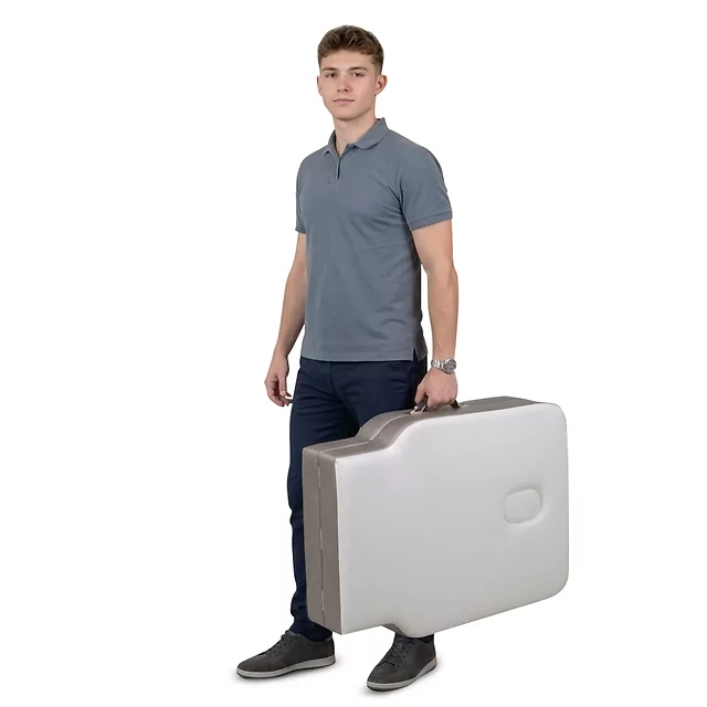 Massageliege inSPORTline Kiyora 186x70x62,5-85,5 cm 2-teilig Aluminium