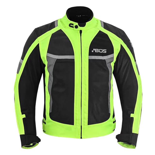 Herren-Sommer-Motojacke BOS Libera - schwarz