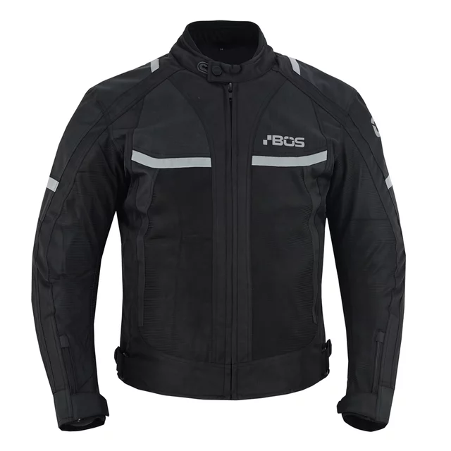 Herren-Sommer-Motojacke BOS Libera - schwarz