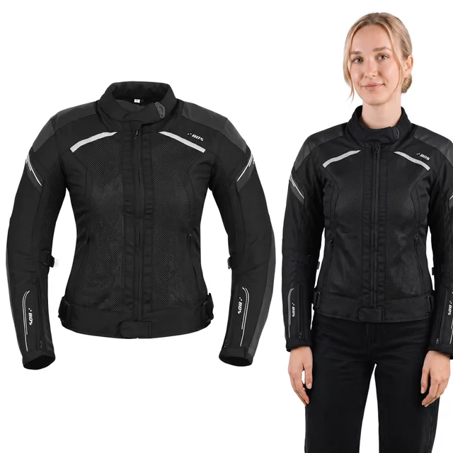 Damen Sommer Textil-Motojacke BOS Aylin - neon - schwarz