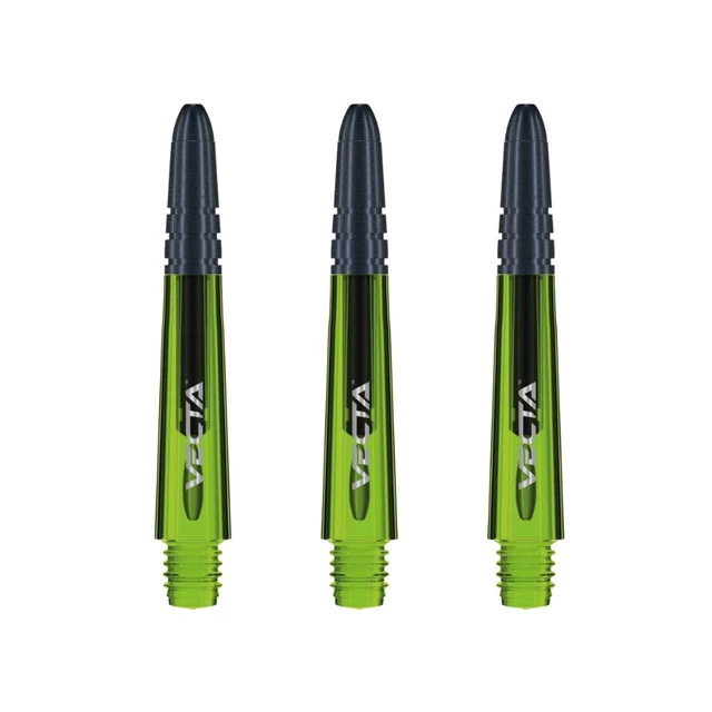 Winmau Vecta Kurze Griffe - schwarz - grün