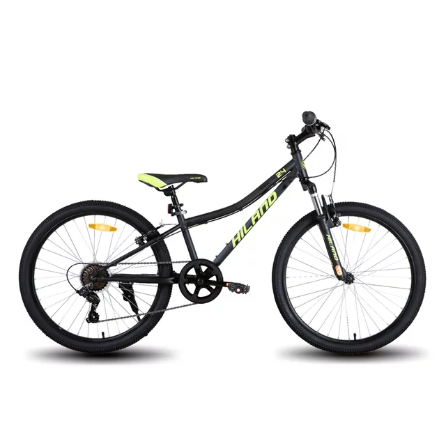 Hiland Climber 24" Junior-Mountainbike • 140–160 cm - schwarz - schwarz