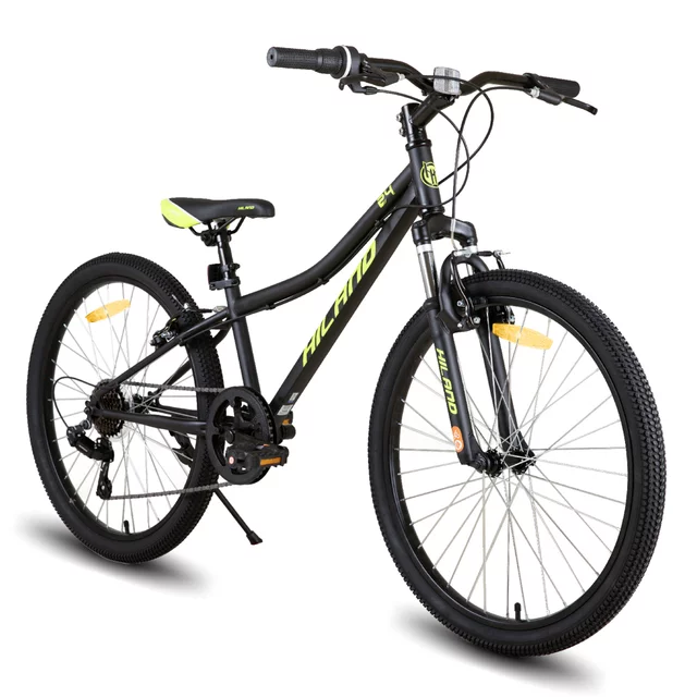 Hiland Climber 24" Junior-Mountainbike • 140–160 cm - schwarz