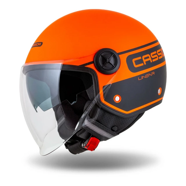 Motorradhelm Cassida Handy Plus Linear orange matt/schwarz
