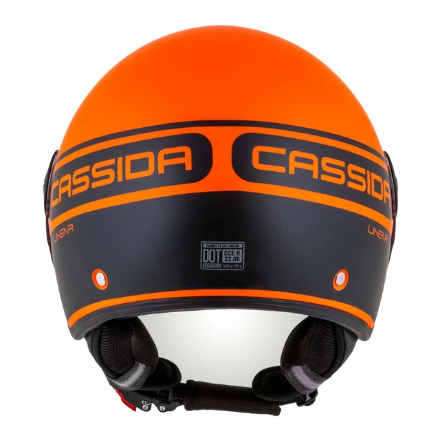 Motorradhelm Cassida Handy Plus Linear orange matt/schwarz