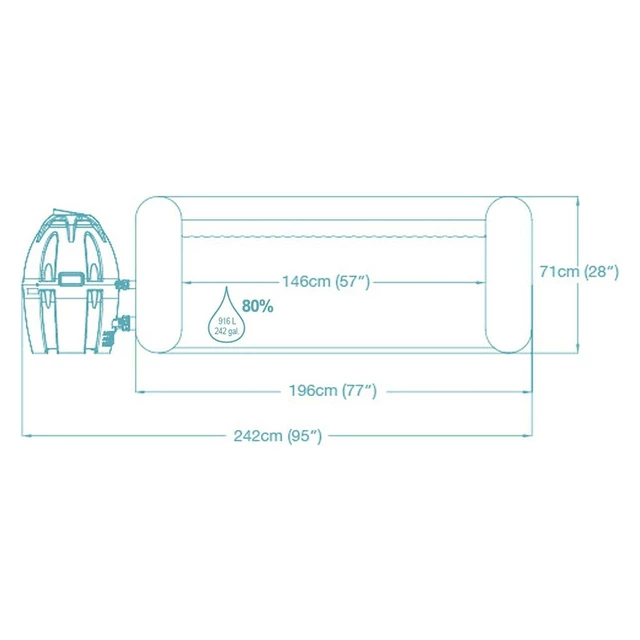 Bestway Lay-Z Spa Honolulu 196 x 71 cm Whirpool
