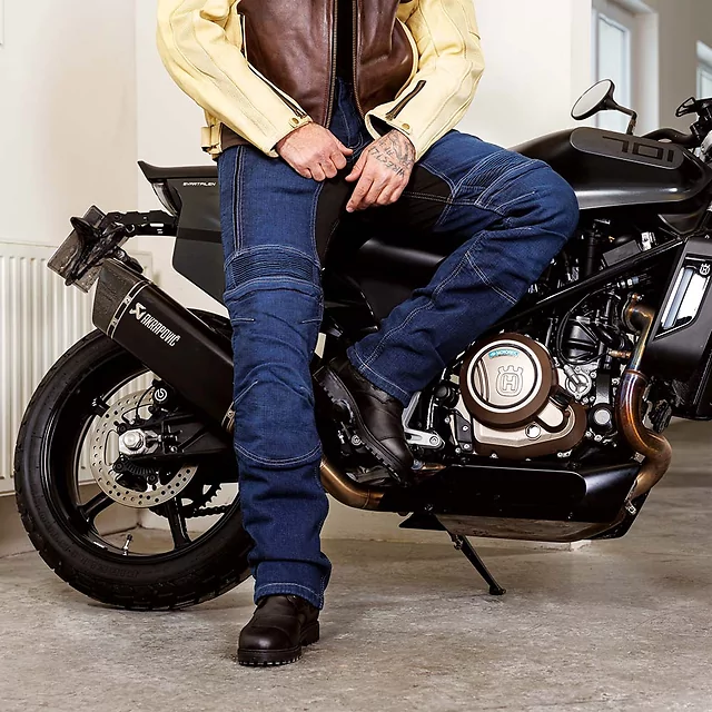 Herren-Motojeans W-TEC Biterillo Evo - schwarz