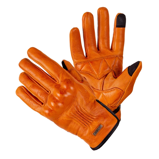 W-TEC Dahmer Leder Motorradhandschuhe - hellbraun - hellbraun