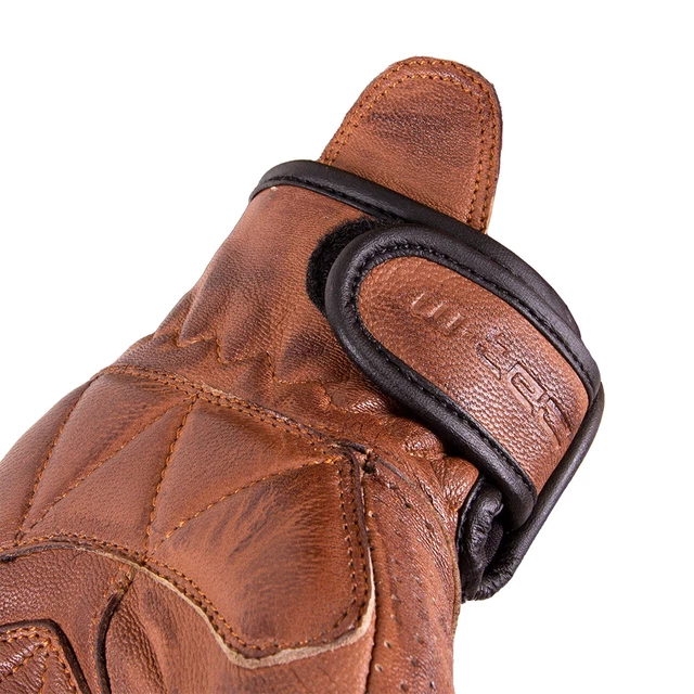 W-TEC Dahmer Leder Motorradhandschuhe - hellbraun
